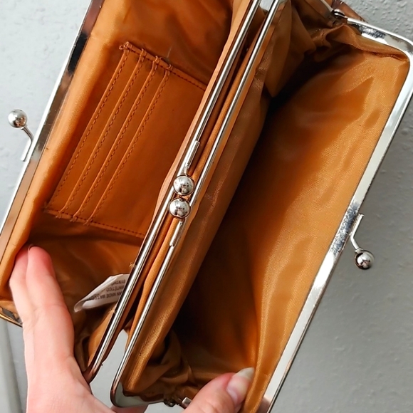 Vintage Brown Scale Wallet Clutch double sided unbranded - Picture 4 of 4